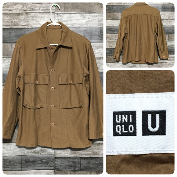 Uniqlo U Button Front Jacket Women’s S Brown Tan Casual - Picture 1 of 8